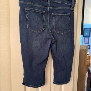 Lane Bryant Blue Cropped Pedal Jeans